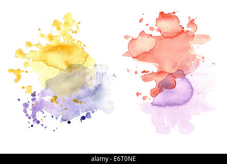 Rosa rot und gelb Stockfoto