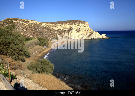 Der Kleisidi Strand. Anafi, Kykladen, Griechenland. Stockfoto