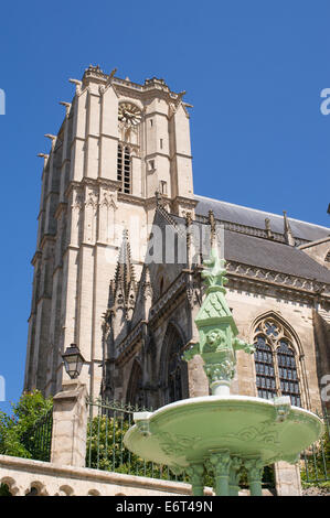 Kathedrale von St Julien Le Mans, Frankreich, Europa Stockfoto