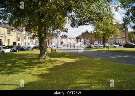 Stokesley High Street von West Green Stockfoto