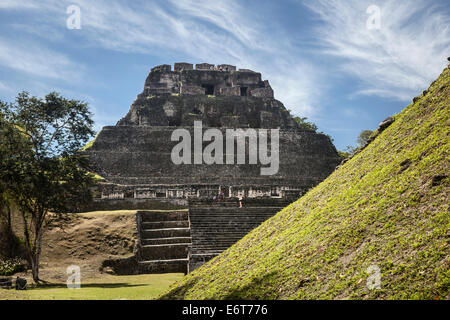 El Castillo Pyramide von Xunantunich, Karibik, Belize Stockfoto