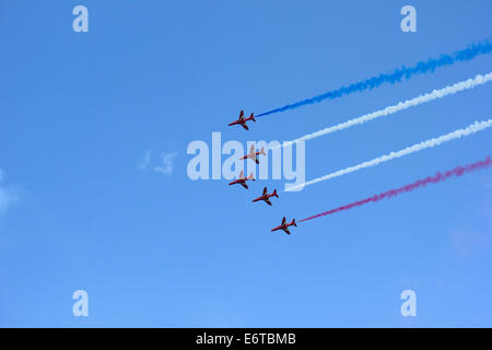 Red Arrows display Stockfoto