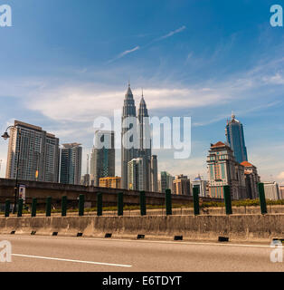 KLCC von Autobahn Stockfoto