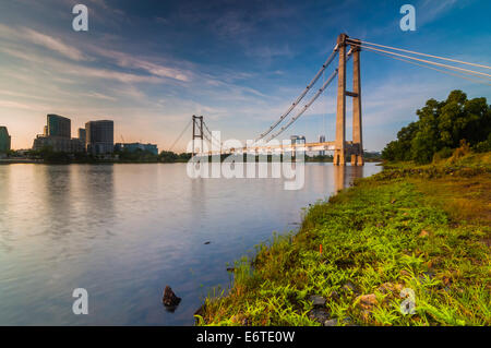 unfertige Struktur oder Brücke für Zugsystem Stockfoto