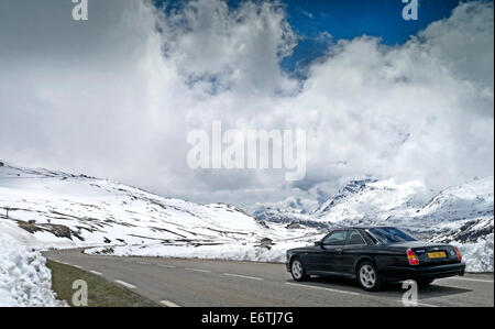 Bentley Continental SC 1999 über den Col du Mont-Cenis-Frankreich Stockfoto