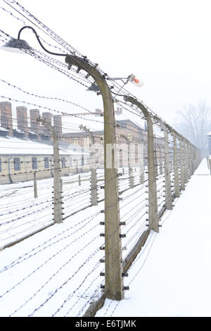 Auschwitz-Birkenau nationalsozialistischen Konzentrations- und Vernichtungslager Stockfoto