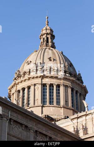 Kuppel des nationalen Kunstmuseum von Katalonien in Barcelona, Katalonien, Spanien. Stockfoto