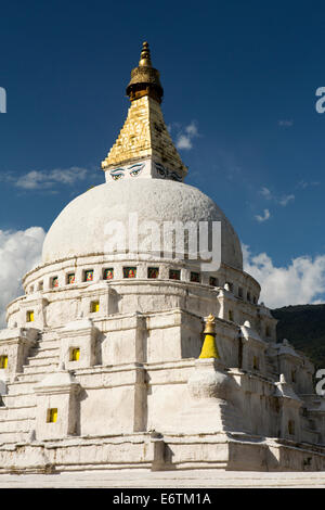 Ost Bhutan, Trashi Yangtse, Chorten Kora, nach dem Vorbild Bodhnath Stupa in Nepal Stockfoto