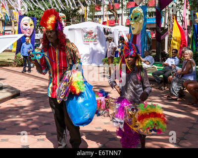 Der Goa-Karneval ist ein 4-Tages-Spektakel Spaß, Vergnügen, Unterhaltung und fest und wird nicht überall sonst in Indien gefeiert. Stockfoto