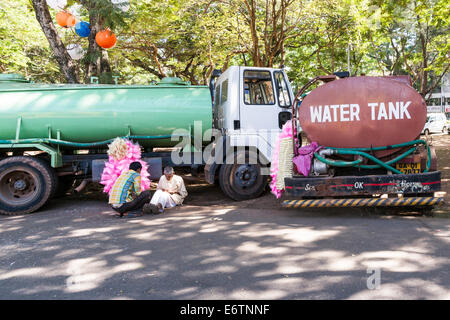 Der Goa-Karneval ist ein 4-Tages-Spektakel Spaß, Vergnügen, Unterhaltung und fest und wird nicht überall sonst in Indien gefeiert. Stockfoto