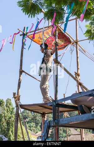 Der Goa-Karneval ist ein 4-Tages-Spektakel Spaß, Vergnügen, Unterhaltung und fest und wird nicht überall sonst in Indien gefeiert. Stockfoto