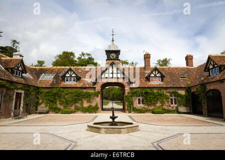 Lulworth Schlosshof in Lulworth Estate, Dorset, England Stockfoto