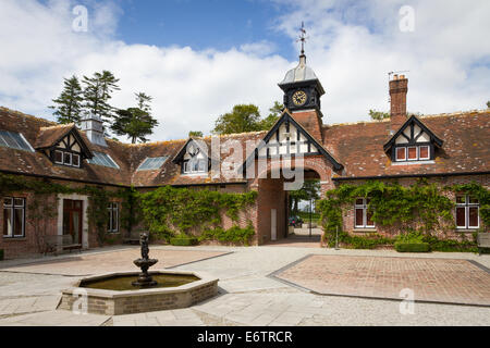 Lulworth Schlosshof in Lulworth Estate, Dorset, England Stockfoto