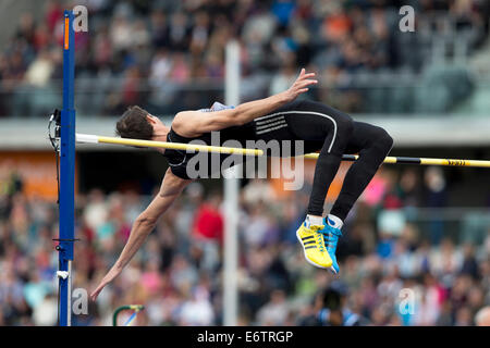 Johan BONDARENKO, Hochsprung, Diamond League 2014 Sainsbury's Birmingham Grand Prix, Alexander Stadium, UK Stockfoto