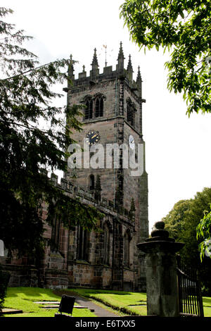 St James die große Kirche am Gawsworth Stockfoto