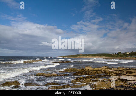 Hopeman Strand, Schottland Stockfoto