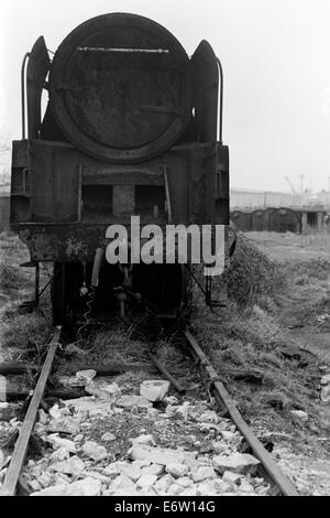 ex-british Railway Dampflokomotiven bei Woodhams Schrottplatz verschrottet Barry Insel Wales im Jahr 1974 Stockfoto
