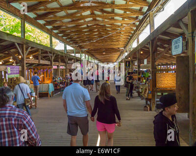 Farmers Market Steamboat Landing in der Region der Finger Lakes in Ithaca, New york Stockfoto