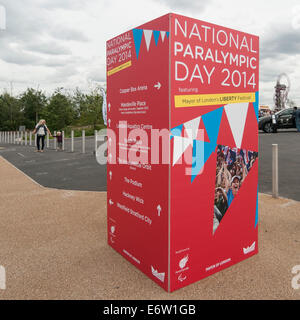 Stratford, London, UK, 30. August 2014.  Der Bürgermeister von London Liberty Festival, Teil des nationalen Paralympischen Tag 2014 bei der Queen Elizabeth Olympic Park präsentiert Behinderung Kunst und integrativen Sport.  Bildnachweis: Stephen Chung/Alamy Live-Nachrichten Stockfoto