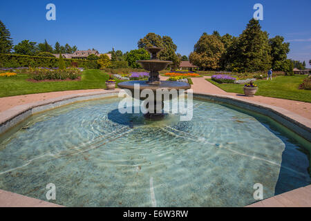 Brunnen am Niagara Parks Schule des Gartenbaus in Niagara Falls Ontario Kanada Stockfoto