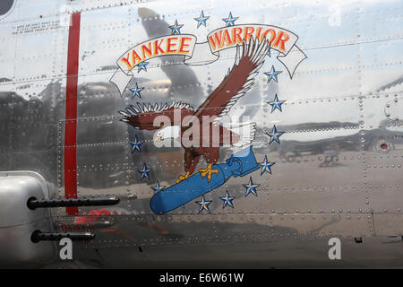 CLEVELAND, OHIO - 30 August: Die B-25 Yankee Warrier, am 30. August 2014 in Cleveland, Ohio an der Cleveland National Airshow Stockfoto