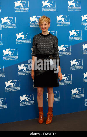 Venedig, Italien. 31. August 2014. Regisseur Alba Rohrwacher stellt bei der Fototermin 'Hungry Hearts' bei den 71. Filmfestspielen in Venedig, Italien, 31. August 2014. Foto: Hubert Boesl/Dpa/Alamy Live News Stockfoto