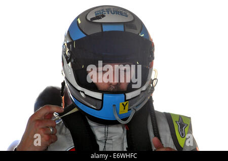 Eric Bana Rennen im 2014 Liqui Moly Bathurst 12 Stunde Featuring: Eric Bana Where: Sydney, Australien bei: 9. Februar 2014 Stockfoto