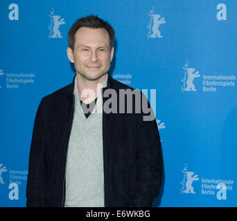 Aufruf zur Nymphomanic Band 1, 64. Internationalen Filmfestspiele Berlin (Berlinale) im Hyatt Potsdamer Platz mit Foto: Christian Slater wo: Berlin, Deutschland bei: 9. Februar 2014 Stockfoto