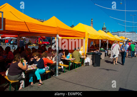 Kauppatori, Main market Square, zentraler Helsinki, Finnland, Europa Stockfoto