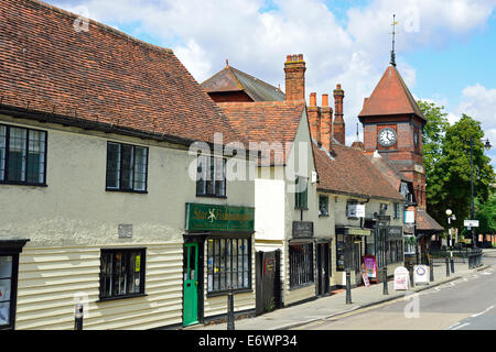 High Street, Chipping Ongar, Essex, England, Vereinigtes Königreich Stockfoto