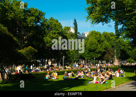 Esplanadin blieb, Esplanade Park, Helsinki, Finnland, Mitteleuropa Stockfoto