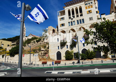Straße in der Altstadt von Jaffa, Israel Stockfoto