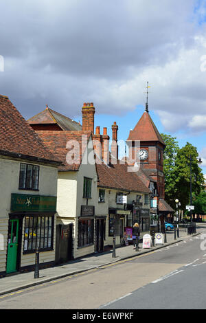 High Street, Chipping Ongar, Essex, England, Vereinigtes Königreich Stockfoto