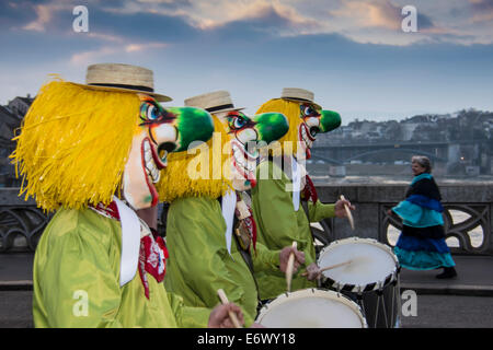 Faschingsumzug, Morgenstraich, Basler Fasnacht, Basel, Schweiz Stockfoto