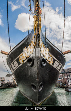 Die erhaltenen SS Great Britain sitzt jetzt in einem klimatisierten Trockendock Stockfoto