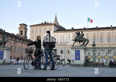 Palazzo Reale in Piazza Castello, Turin, Piemont, Italien Stockfoto
