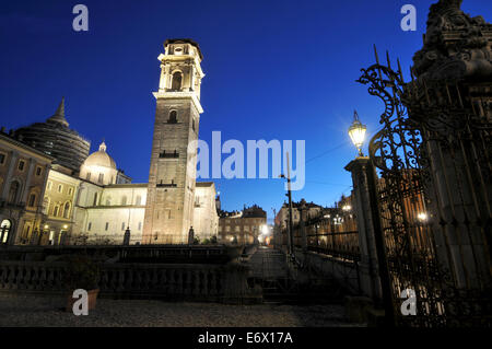 Kathedrale Duomo di San Giovanni, Turin Kathedrale bei Nacht, Turin, Piemont, Italien Stockfoto