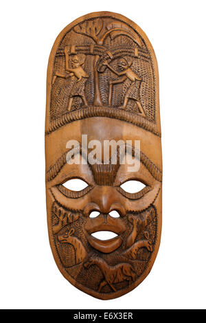 Geschnitzte Maske aus Malawi Stockfoto