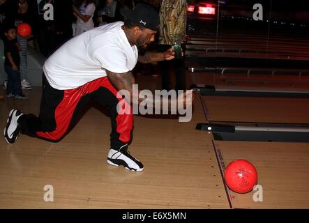 Die Robin Hood Projekt Celebrity Bowling im Bowling Alley mit Pinz: das Spiel wo: Studio City, Kalifornien, Vereinigte Staaten, wann: 15. Februar 2014 Stockfoto