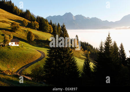 Blick über Steinernes Meer, in der Nähe von Maria Alm, Pinzgau, Salzburg, Österreich Stockfoto