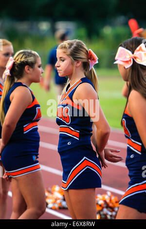 Weibliche Junior Varsity High School Cheerleader Stockfoto