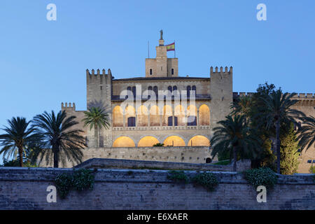 Königspalast von La Almudaina, Palma de Mallorca, Mallorca, Balearen, Spanien Stockfoto