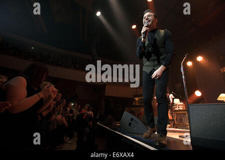 Irischer Sänger Shane Filan führt einen Headliner-Gig im Glasgow Royal Concert Hall Featuring: Shane Filan Where: Glasgow, Vereinigtes Königreich: 25. Februar 2014 Stockfoto