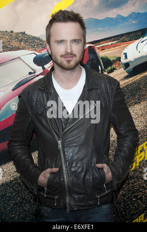 VIP-Film screening von "Need for Speed" - Ankünfte Featuring: Aaron Paul Where: London, Vereinigtes Königreich bei: 26. Februar 2014 Stockfoto