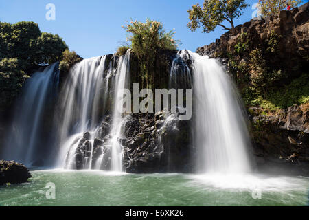 Lily Wasserfall in der Nähe der Ortschaft Ampefy, Madagaskar, Afrika Stockfoto