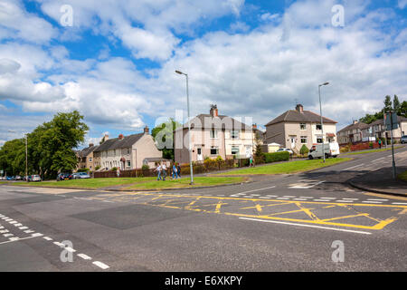 Straßen von Airdrie, North Lanarkshire, Schottland Stockfoto