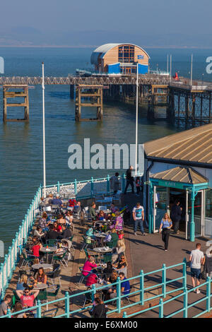 Murmelt Pier, Gower, Swansea, Wales, Großbritannien Stockfoto