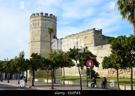 Alcázar de Jerez De La Frontera, Jerez De La Frontera, Provinz Cádiz, Andalusien, Königreich Spanien Stockfoto