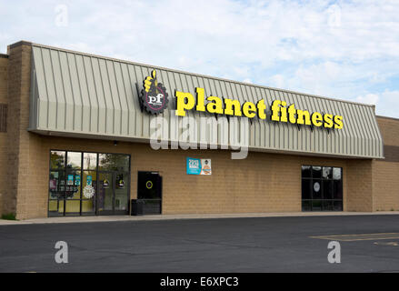 Planet Fitness-Studio in Manitowoc, Wisconsin Stockfoto