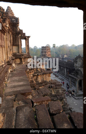 Angkor Wat Tempel, Angkor archäologischer Park, Siem Reap, Kambodscha Stockfoto